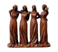 Sisters Ornament - 10x4x15cm Decorative Figurine, Resin Friendship Statue Art, Handcrafted Display Piece with HEARTFELTT Detailing | Charming Decor for Bedside Desk Dorm Bookshelf and Living