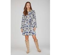Sisters Point Short Airy Print Dress Multi Print