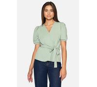Sisters Point Short Sleeve Wrap Top Mint