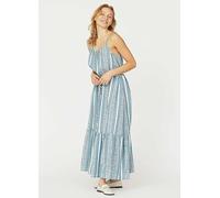 Sisters Point Striped Summer Dress Blue Print