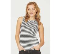 Sisters Point Wide Strap Ripped Vest Top Cream/black