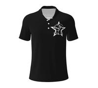 Sisters Rock Band Mercy Men's Polo Shirt Classic Music-Themed Print Shirts Fashionable Casual Short-Sleeved Shirt Summer Breathable top Fan Gift X-Large