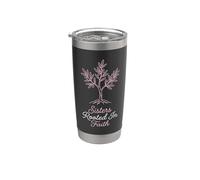 Sisters Rooted in Faith Christian Scripture Siblings Stainless Steel Insulated Tumbler