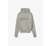 Sisters & Seekers Womens Grey Staten Brand-print Cotton-blend Hoody S