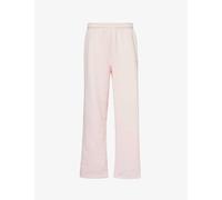 Sisters & Seekers Womens Powder Pink Branded Relaxed-fit Cotton-blend Jogging Bottoms L