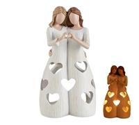 Sisters Statues and Figurines,Best Friend Sculpture Decor | Resin Figurines Keepsake Collectible Celebration Decoration for Tabletop Home Birthday Sisterhood Display