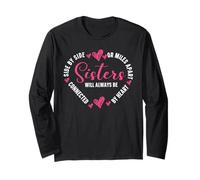 Sisters Will Always be Connected from the Heart, Sister Sibling Long Sleeve T-Shirt