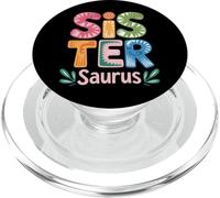 Sistersaurus Fun Matching For Family Dino Time PopSockets PopGrip for MagSafe
