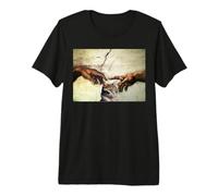 Sistine Chapel Wine Glasses Funny Renaissance Michelangelo Premium T-Shirt