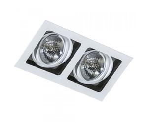 SISTO 2 WHITE/BLACK CEILING LIGHT PT 2X GU10 ES111 AZ1447