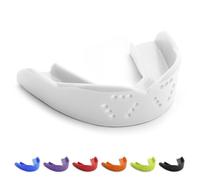SISU 3D Mouthguard, Snow White - 2.0mm Thin - for Athletes Over 5’ Tall - Pre-Formed for Custom-Molded Fit - Remoldable Up to 20 Times - Non Toxic