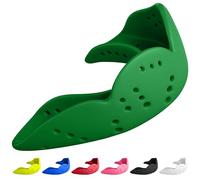 SISU Aero Medium Mouthguard, Forest Green - 1.6mm Thin - Custom-Molded Fit - Slim Design - Remoldable Up to 20 Times - for Team Sports - Non Toxic (Forest Green, Medium (5' - 6' Tall))