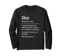 Sisu Finnish Definition Long Sleeve T-Shirt