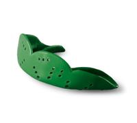 SISU Mouth Guard Aero - Forest Green - Ultra Slim Gumshield for Adults & Kids - Custom Fit Rugby Gum Shield- A Remouldable Sports Mouthguard for Boxing, MMA, Hockey - Small (Under 5' Tall)
