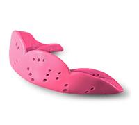 SISU Mouth Guard Aero - Hot Pink - Ultra Slim Gumshield for Adults & Kids - Custom Fit Rugby Gum Shield- A Remouldable Sports Mouthguard for Boxing, MMA, Hockey - Large (Over 6' Tall)
