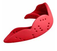 SISU Mouth Guard Aero - Intense Red - Ultra Slim Gumshield for Adults & Kids - Custom Fit Rugby Gum Shield- A Remouldable Sports Mouthguard for Boxing, MMA, Hockey - (Medium 5' - 6' Tall)