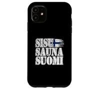 SISU SAUNA SUOMI Finnish national pride mystic north vista Case for iPhone 11