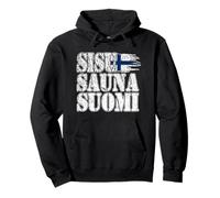 SISU SAUNA SUOMI Finnish national pride mystic north vista Pullover Hoodie