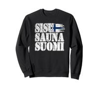 SISU SAUNA SUOMI Finnish national pride mystic north vista Sweatshirt