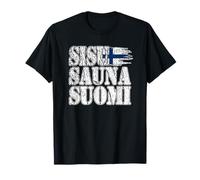 SISU SAUNA SUOMI Finnish national pride mystic north vista T-Shirt