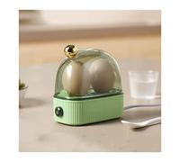 Electric Egg Cooker Small Egg Cooker Multi Function Egg Steamer Dormitory Household Egg Boiler One Person Breakfast Machine Can Cook Two Eggs Rapid Egg Boiler (Color : Bianco)