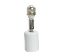 Sisyeuo E27 Lamp Holder Extension 150W Vertical Horizontal Positioning Temperature Resistance Voltages Compatibility Vertical and Horizontal Bulb Extender