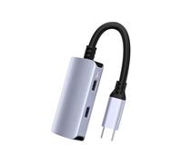 Sisyeuo USB C Docking Station Supporting 4K At 60Hz Resolution 65W Power High Speed Data for Work Electronics Adapters