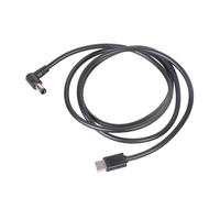 Sisyeuo USB Type C to 5.5x2.5mm Right Angled Power Cable Adjustable 9V 12V 20V Output for Studio Equipment