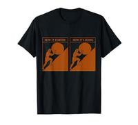 Sisyphos "How It Started How It's Going"Dry Philosophy Humor T-Shirt