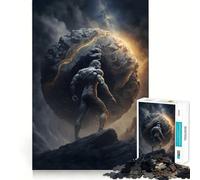 Sisyphus Endless Work Adults Puzzles 1000 Piece Jigsaws Reason Skill Toy Slow Enjoy Exact Cut Art Collection Piece 50x75cm