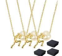 Sisyphus Necklace, The Eternal Ascent Worn Close to Heart, Inspirational Mythology Pendant Symbolizing Persistence and Strength, Resilience Pendant Gift, Convey 'I Love You' (3pcs)