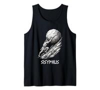 Sisyphus Pushing Stone Boulder Ancient Greek Mythology Tank Top