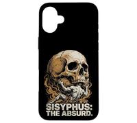 Sisyphus The Absurd Vintage Philosophical Skull Case for iPhone 16 Plus