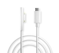 Sisyphy Surface Connect to USB-C Charging Cable (White 6ft), Compatible for Microsoft Surface Pro 11/10/9/4/7/6/5/4/3 Go4/3/2/1 Laptop7/6/3/2/1, Works with 45W 15V3A USBC Charger Power Supply