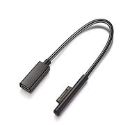 Sisyphy Surface to USB C Charging Cable (Female USB-C, 20 cm), Compatible with Microsoft Surface Pro 7/6/5/4/3 Go3/2/1 Laptop4/3/2/1, Requires 45W 15V/3A USB-C Charger