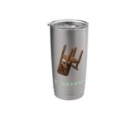 Sit Anywhere Surreal Humor Abstract Visual Satire Stainless Steel Insulated Tumbler