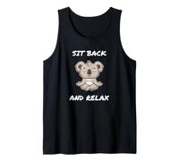 Sit Back and Relax Koala Meditation Meditate Yoga Tank Top