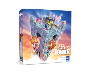 SIT DOWN!, Magic Maze Tower, Cooperative Board Game and Exciting Labyrinth Adventure, Puzzle & Puzzle Fun for Families, for 1-4 Players from 8 Years
