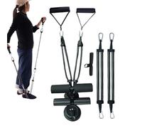 Sit down the foot stand - Sit with an aid with 2 subtasts, sit down exercise equipment, portable height auxiliary with a tract rope