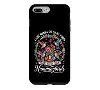 Sit On My Porch Watch Hummingbirds Vibrant Floral Garden Art Case for iPhone 7 Plus/8 Plus