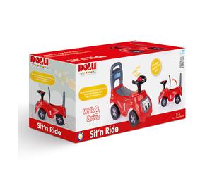 Sit & Ride Car Push Along Childrens Kids Indoor Outdoor Activity Toy - Red