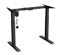 Sit Stand Desk Frame Electric Adjustable Height Width Home Office Black Sturdy
