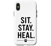 Sit. Stay. Heal. Therapy Dog Comfort Design, Case for iPhone X/XS
