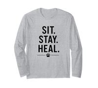 Sit. Stay. Heal. Therapy Dog Comfort Design, Long Sleeve T-Shirt
