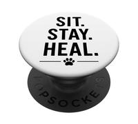 Sit. Stay. Heal. Therapy Dog Comfort Design, PopSockets Adhesive PopGrip