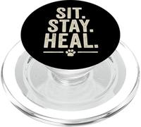 Sit. Stay. Heal. Vintage Pet Therapy Style. PopSockets PopGrip for MagSafe