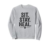 Sit. Stay. Heal. Vintage Pet Therapy Style. Sweatshirt