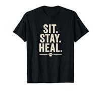 Sit. Stay. Heal. Vintage Pet Therapy Style. T-Shirt