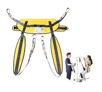 Sit to Stand Transfer Sling for Seniors and Mobility Assistance, Non-Slip Lift Aid with Adjustable Support, Comfortable Padding, Fits Most Body Types, 500 lbs Capacity (Yellow, Large)