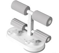 Sit-Up Bar Floor Exercise Stand, Multifunctional Abdominal Bar, Dual Suction Cups Adjustable for Core Strength Training and Abdominal Exercise(Gray)